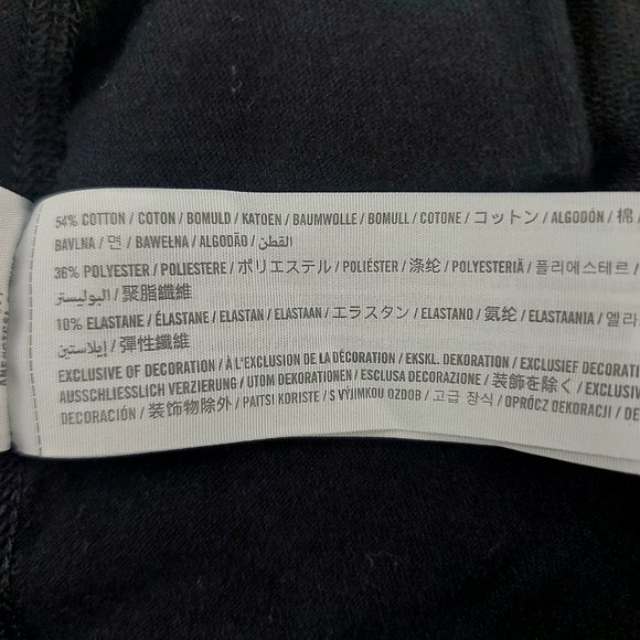 Abercrombie & Fitch Sweatpants Mens Medium Black Tapered Ankle Zip Athletic Gym - Picture 11 of 11